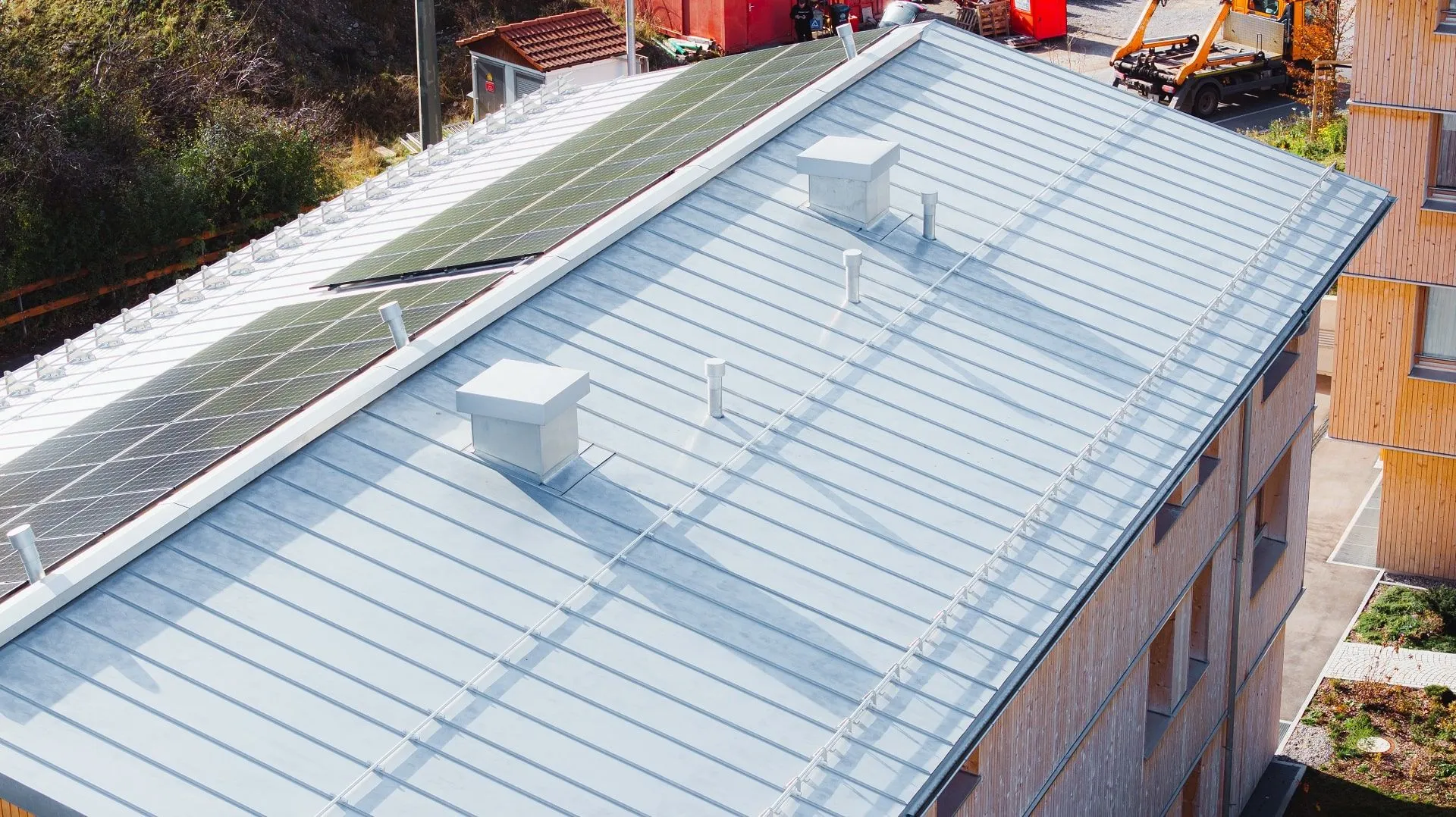 Dachverblechung