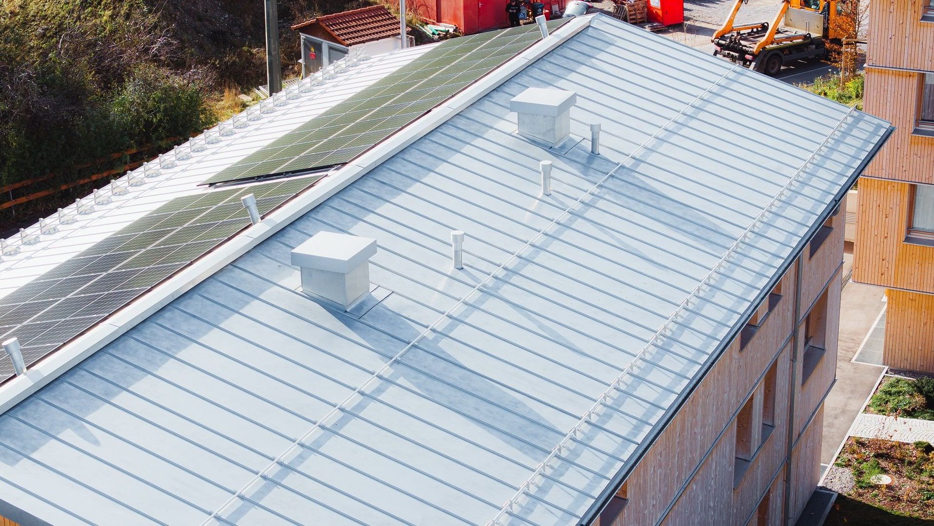 Dachverblechung