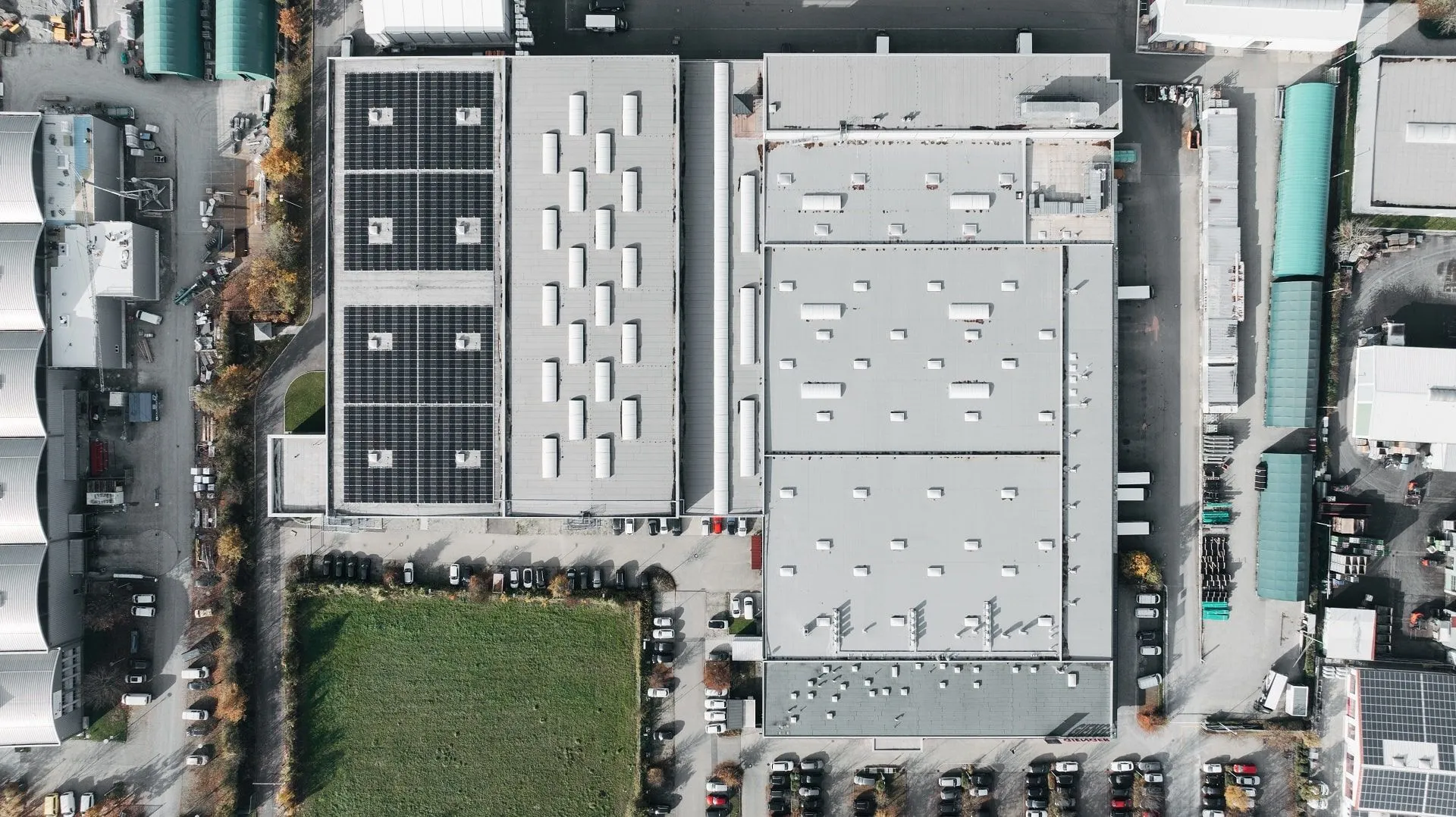 Flachdach Gewerbebau