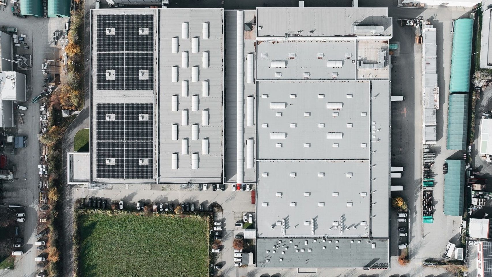 Flachdach Gewerbebau