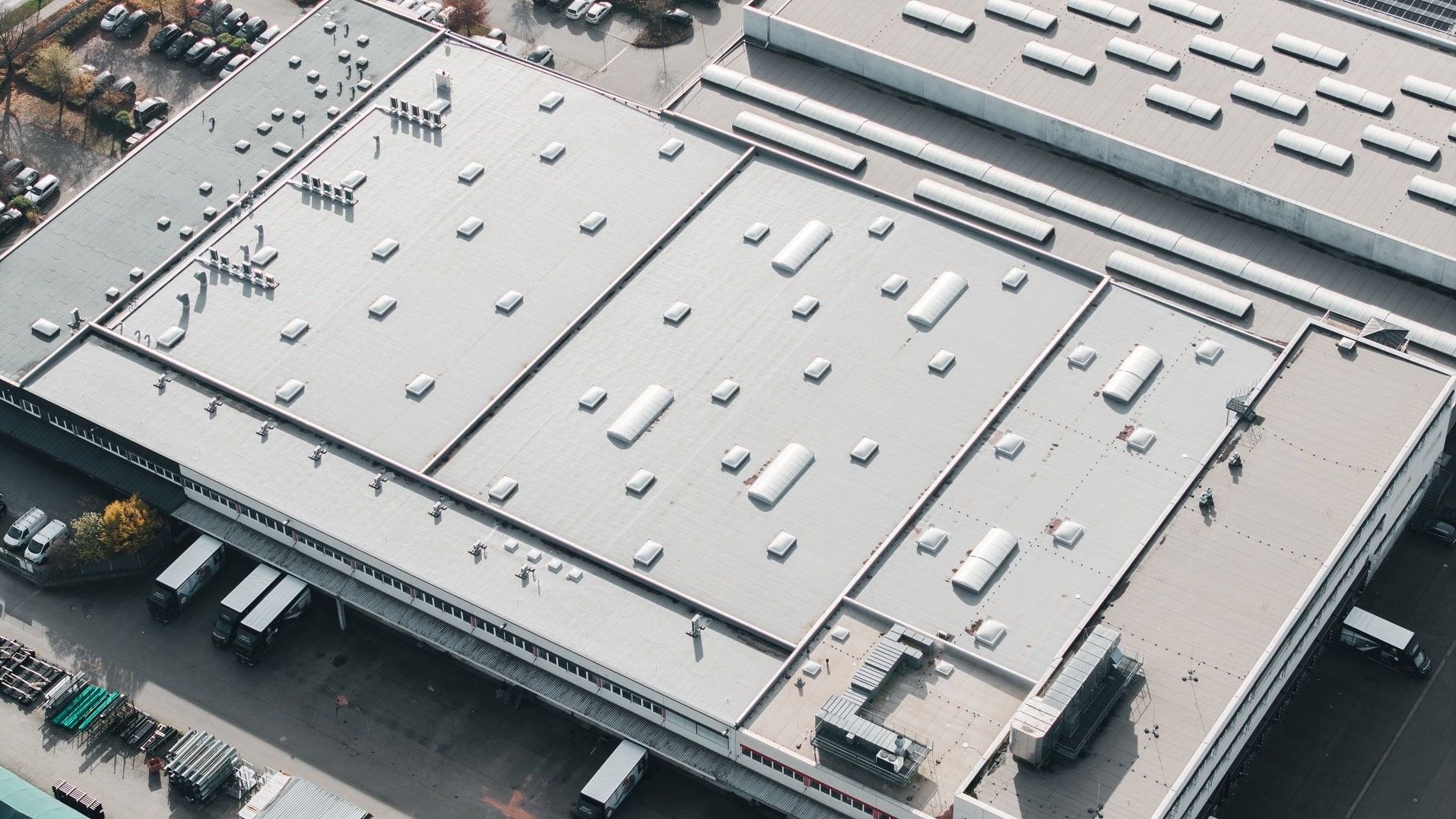 Flachdach Gewerbebau