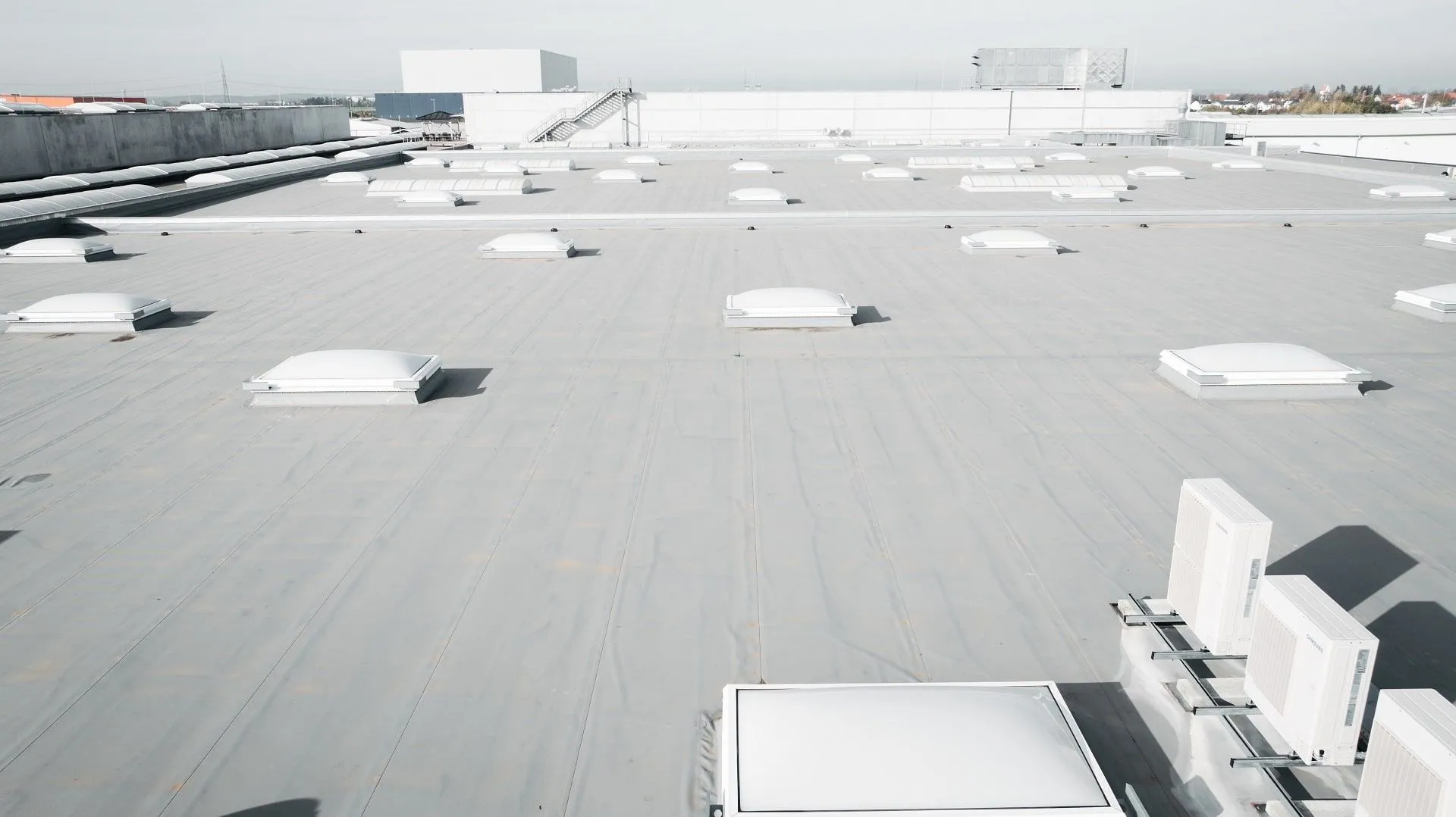 Flachdach Gewerbebau