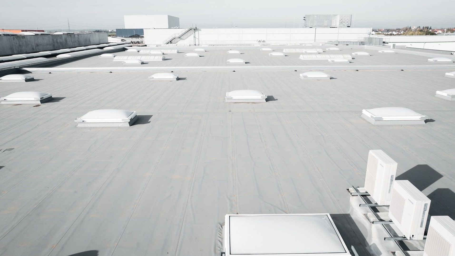 Flachdach Gewerbebau